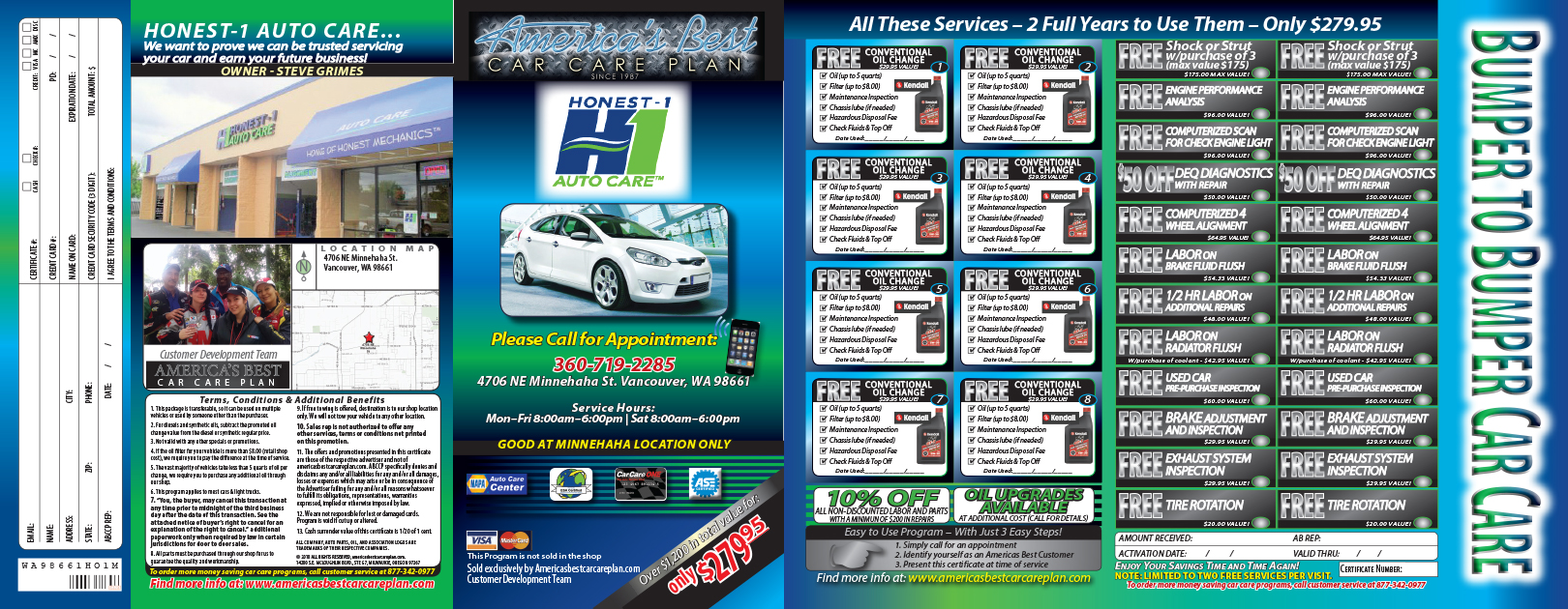 Honest 1 auto care coupons