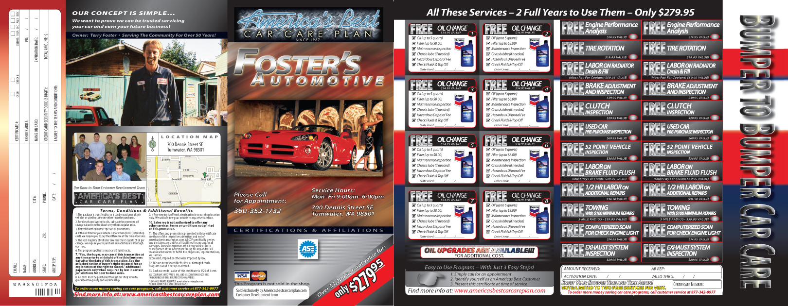 FostersAutomotive America's Best Car Care Plan